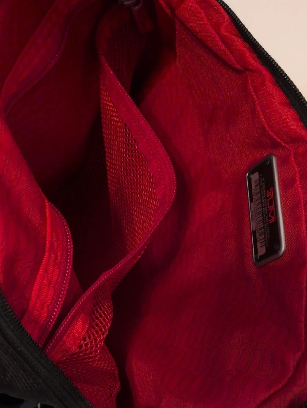 Tumi Black Nylon Crossbody Messenger Bag with Adjustable Strap